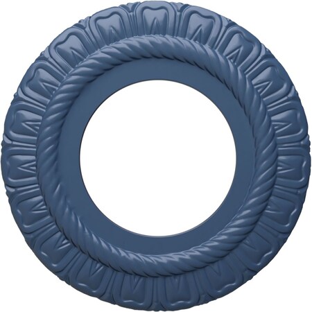 Ekena Millwork Claremont Ceiling Medallion (Fits Canopies up to 5 5/8"), 9"OD x 4 1/2"ID x 1/2"P, Americana CM09CLAMF